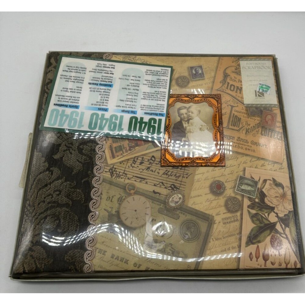 K & Company Scrapbook Album 12x12  Life's Journey 1940 Photos